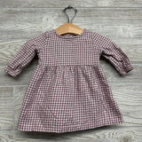 Sweater Gingham LS Dress & Bloomers 3M