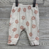 Ribbed LS Bodysuit & Pants Flowers 0-3M
