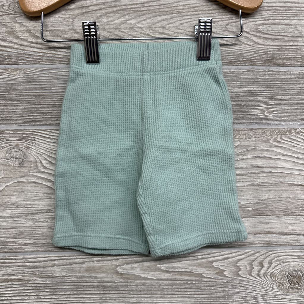 Waffle Knit Shirt Cloud W/ Ruffles & Pants Nb