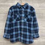 Sherpa Lined Plaid Shirt W/ Hood 5-6