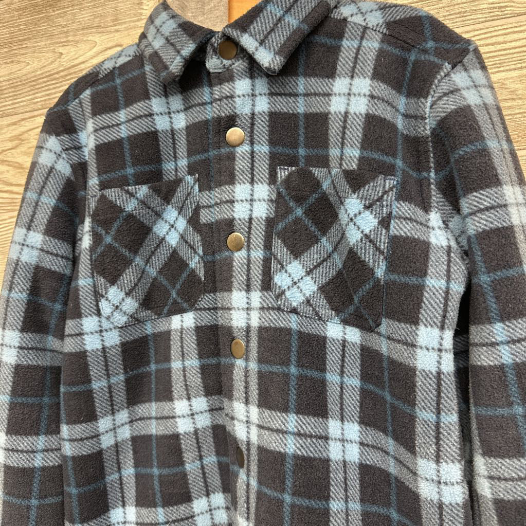 Sherpa Lined Plaid Shirt W/ Hood 5-6