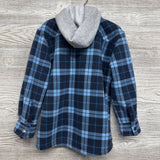 Sherpa Lined Plaid Shirt W/ Hood 5-6