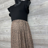 Ribbed Dress Animal Print Medium