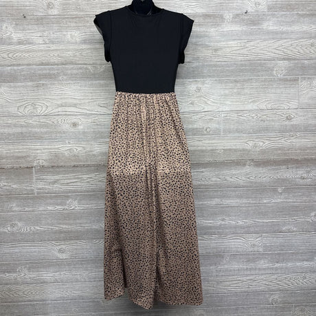 Ribbed Dress Animal Print Medium