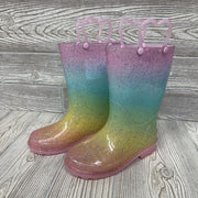 Glitter Ombre Light Up Rain Boots 11c