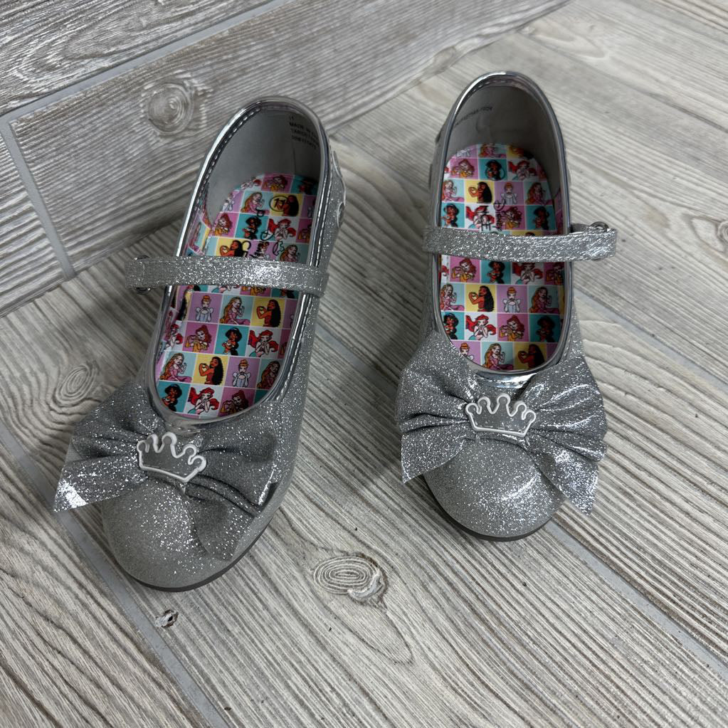 NEW Mary Jane Heels Crown Back Glitter Bow 11c