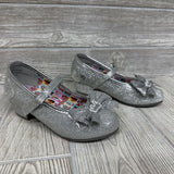 NEW Mary Jane Heels Crown Back Glitter Bow 11c