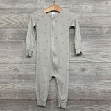 Bamboo Footless Sleeper Stripes & Bows 2t