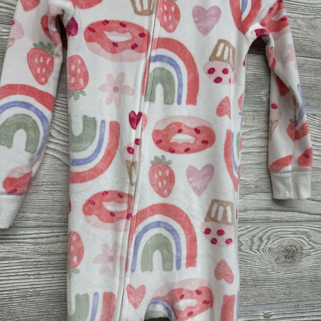 Plush Sleeper Rainbow, Cupcake, Flower 2t