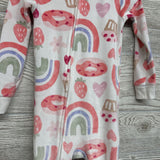 Plush Sleeper Rainbow, Cupcake, Flower 2t