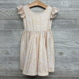 Flutter Sleeve Dress Rabbit, Eggs, Flowers 2t