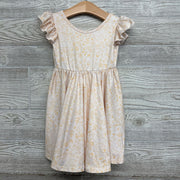 Flutter Sleeve Dress Rabbit, Eggs, Flowers 2t