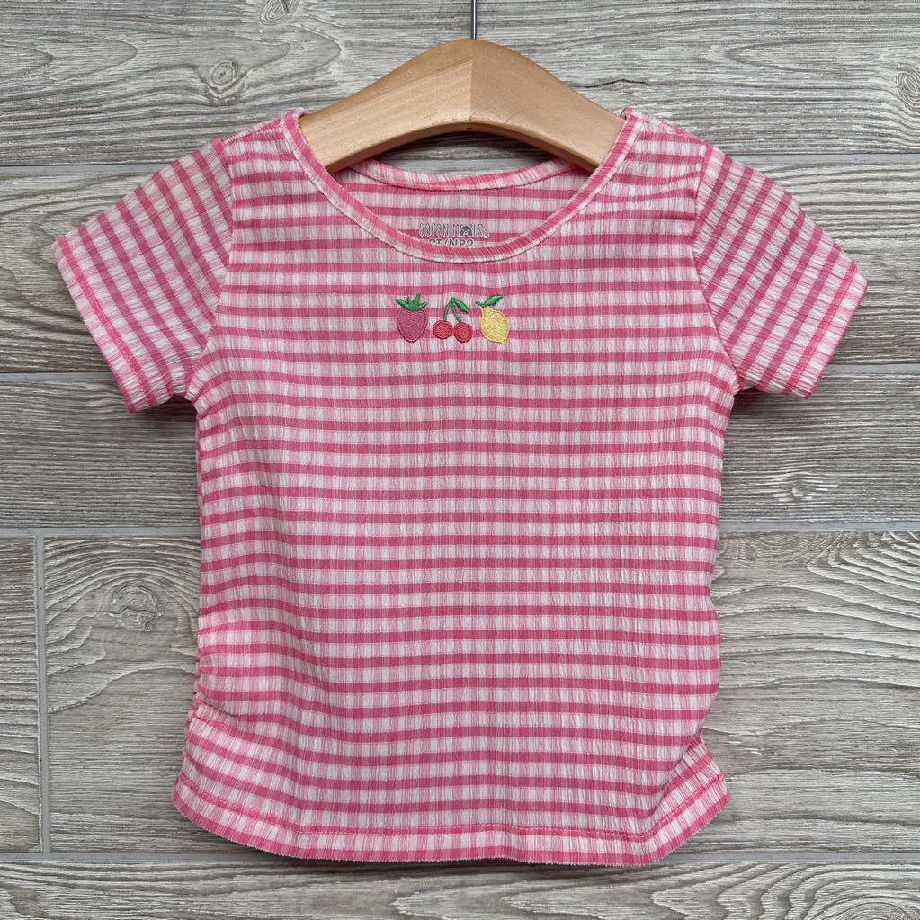 Gingham Shirt Fruit 2t