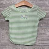 Gingham Shirt Flowers 2t