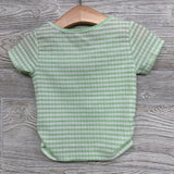 Gingham Shirt Flowers 2t