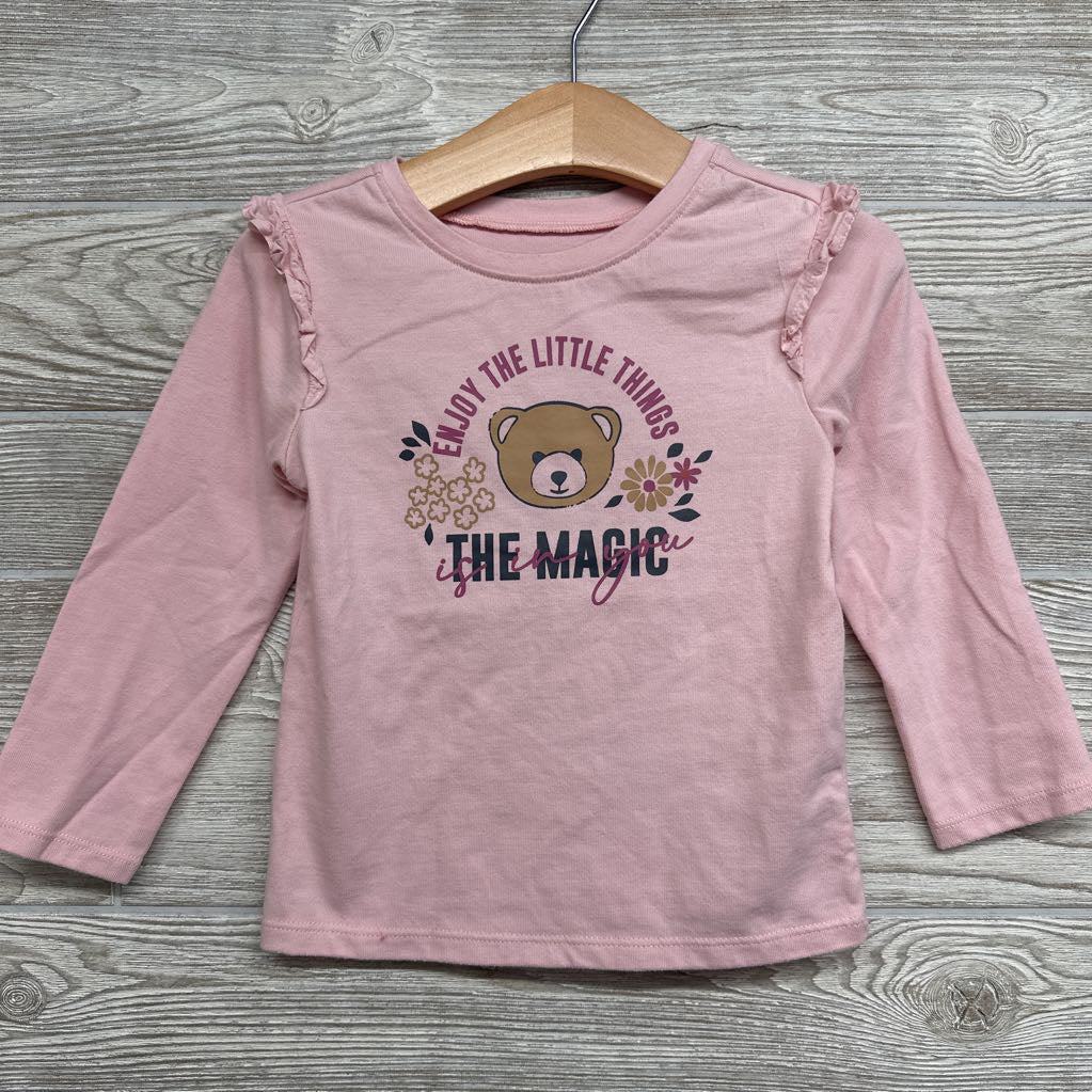 LS Shirt Ruffles Enjoy The Little Things 2t