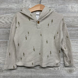 Ribbed Hooded Shirt Trees 3t