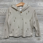 Ribbed Hooded Shirt Trees 3t