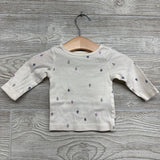 Textured Overalls Ruffle & LS Shirt Hot Air Balloons 3M