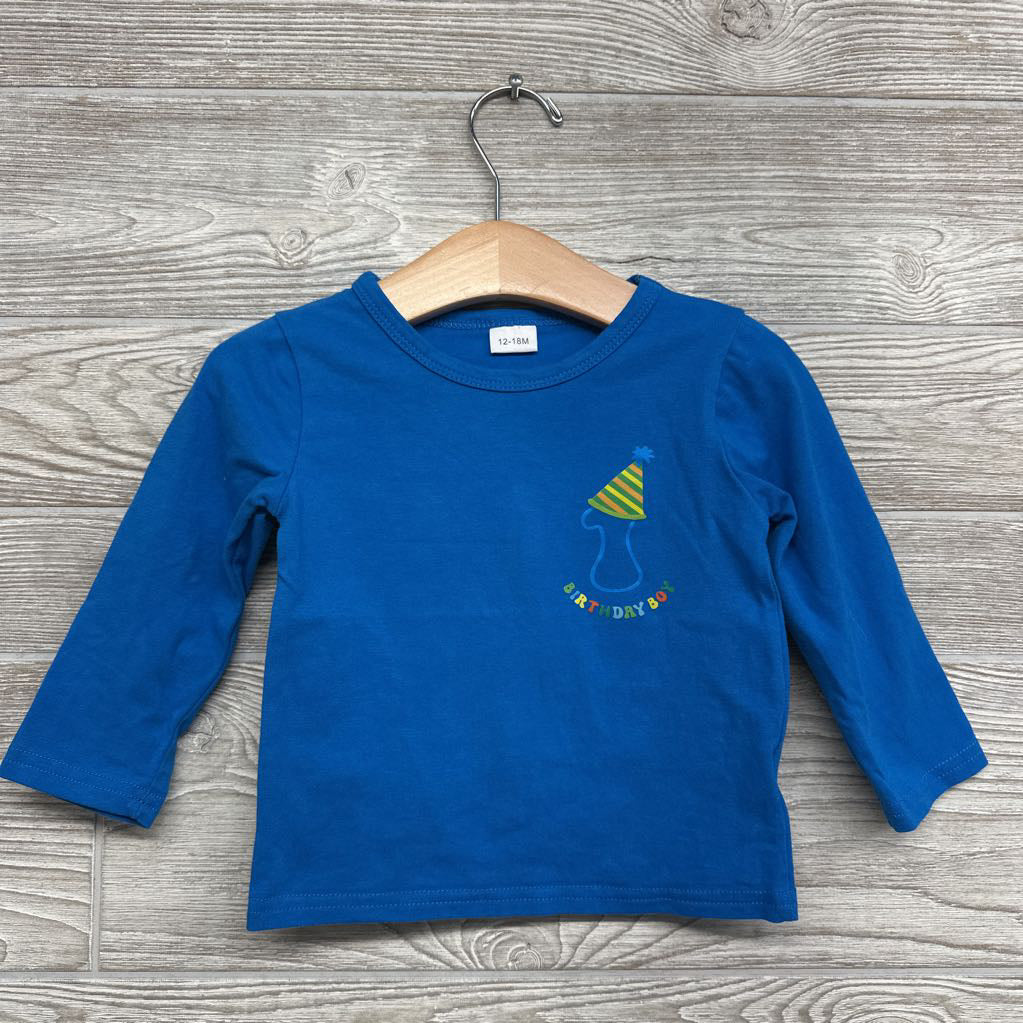 LS Shirt 1st Birthday 12-18M