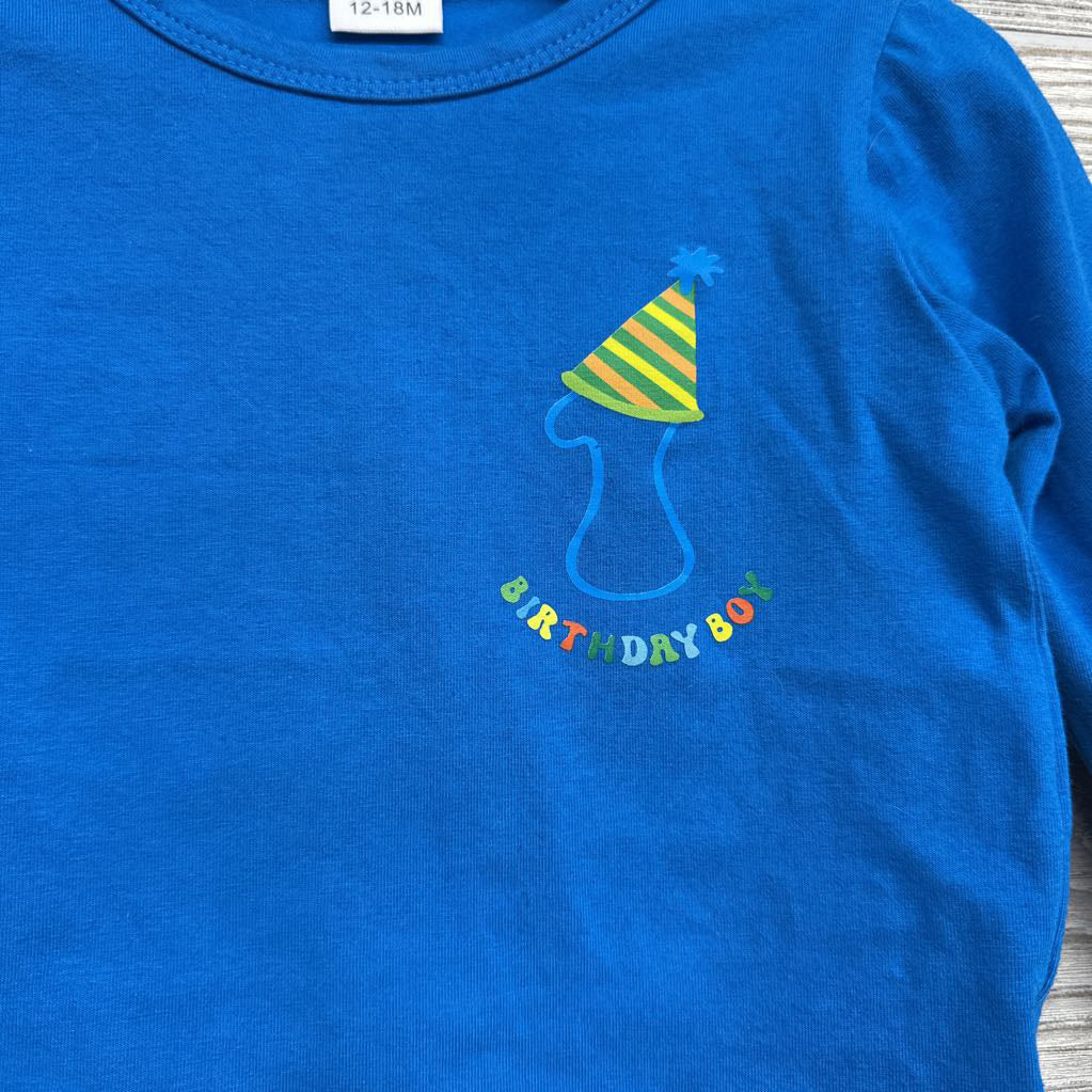 LS Shirt 1st Birthday 12-18M
