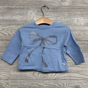 LS Shirt Glitter Bow 12-18M