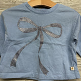 LS Shirt Glitter Bow 12-18M