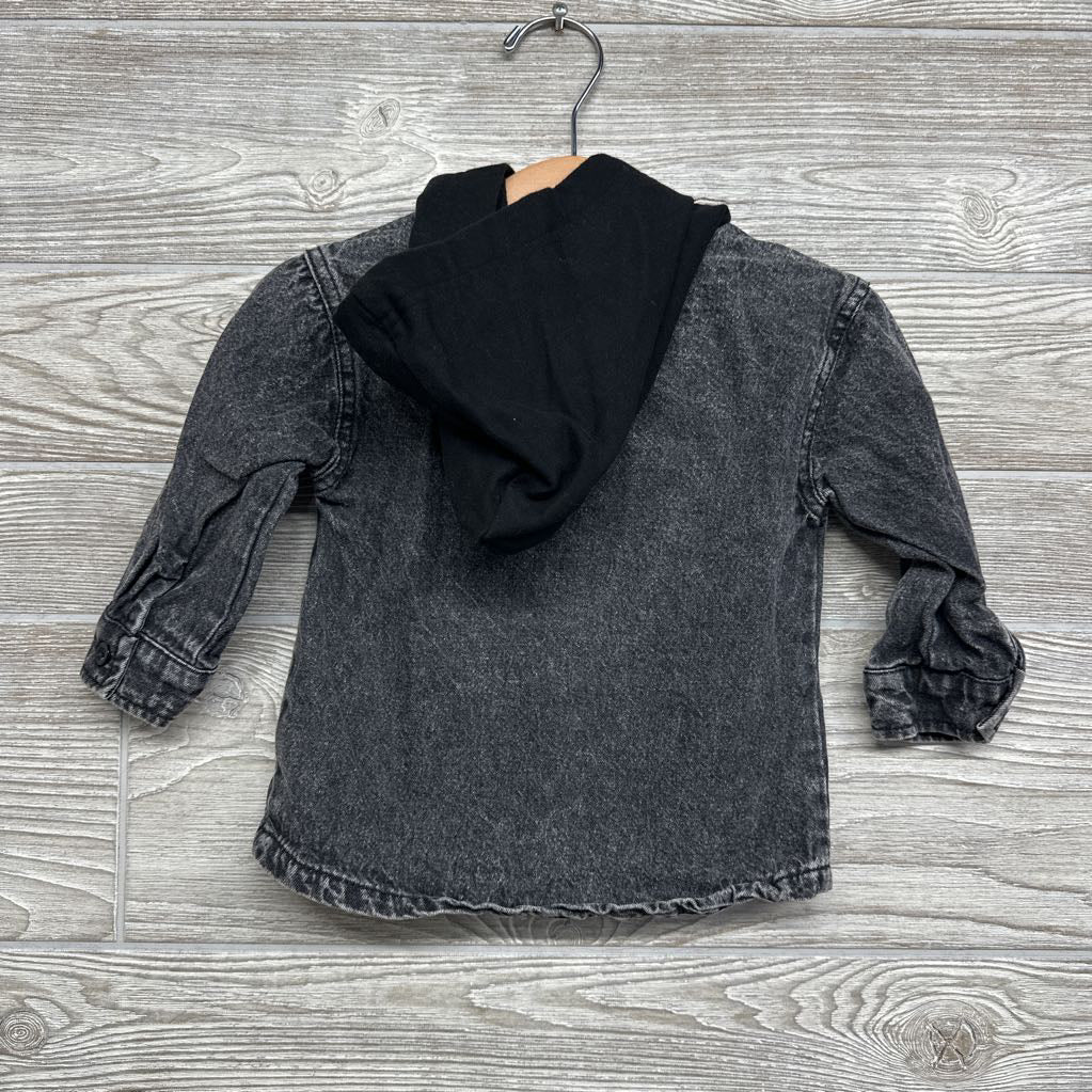 Denim Jacket W/ Hood 12M