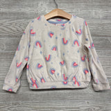 Plush Crewneck Rainbows 5t