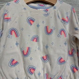 Plush Crewneck Rainbows 5t