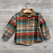 Fleece Lined Plaid Button Up Shirt 3t