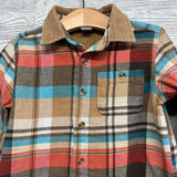 Fleece Lined Plaid Button Up Shirt 3t
