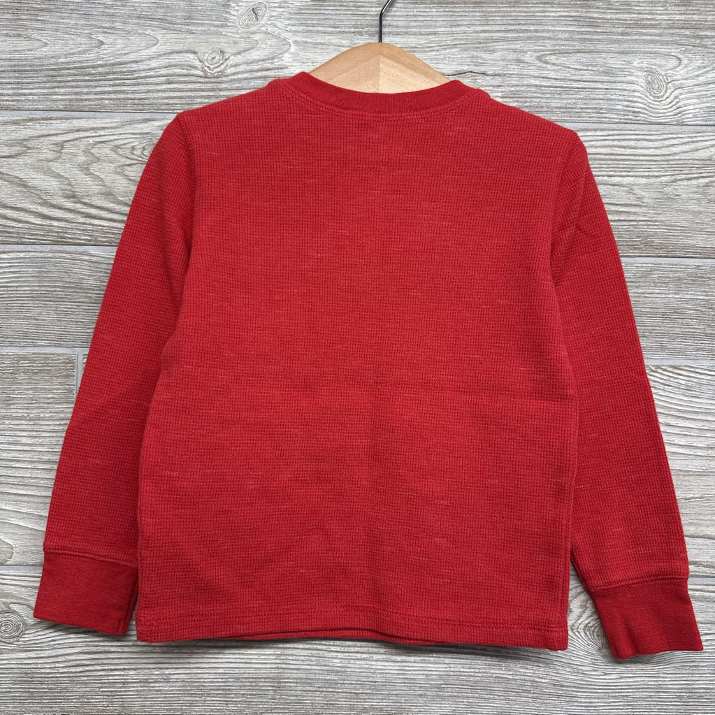 Waffle Knit Henley Shirt 4t