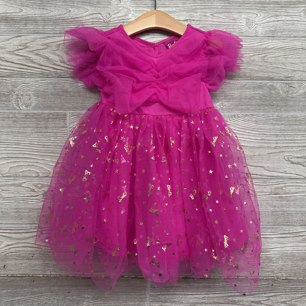 Tulle Dress Metallic Logos & Stars 4t