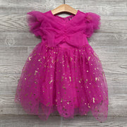 Tulle Dress Metallic Logos & Stars 4t