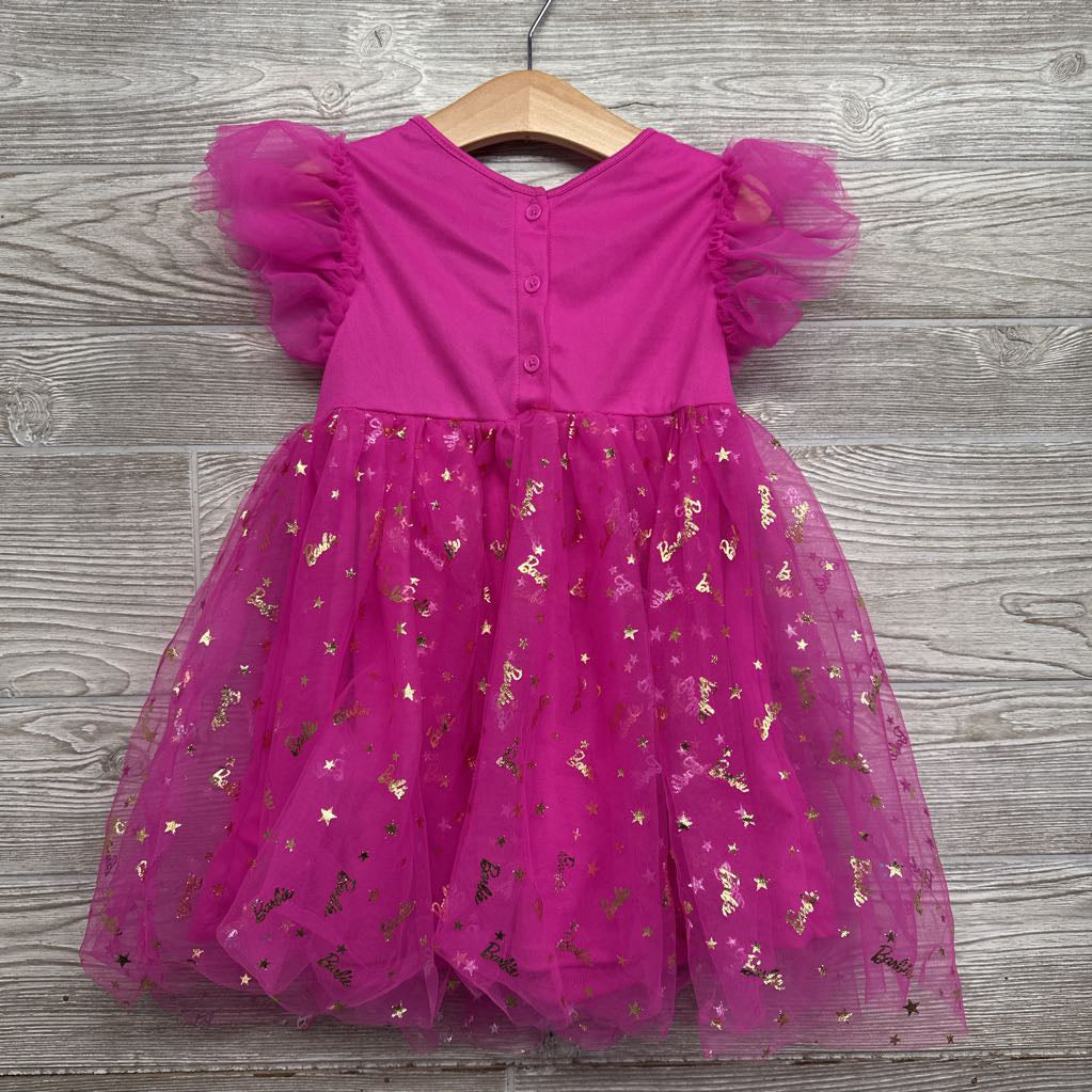 Tulle Dress Metallic Logos & Stars 4t