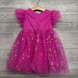 Tulle Dress Metallic Logos & Stars 4t