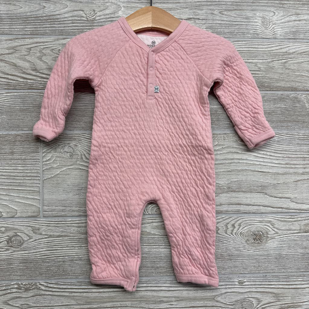 Organic Front Snap Matelasse Coverall 0-3M