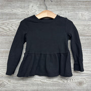 Waffle Knit Peplum Shirt 2t