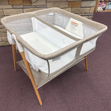 Bondi Beechwood Twin Bassinet with PureAir Breathable Mesh Sheet