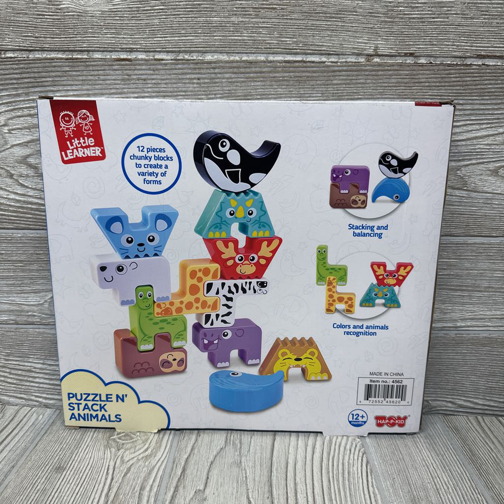 NEW Little Learner Puzzle N Stack Animals