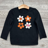LS Shirt Flowers Ghost, Pumpkin 3t