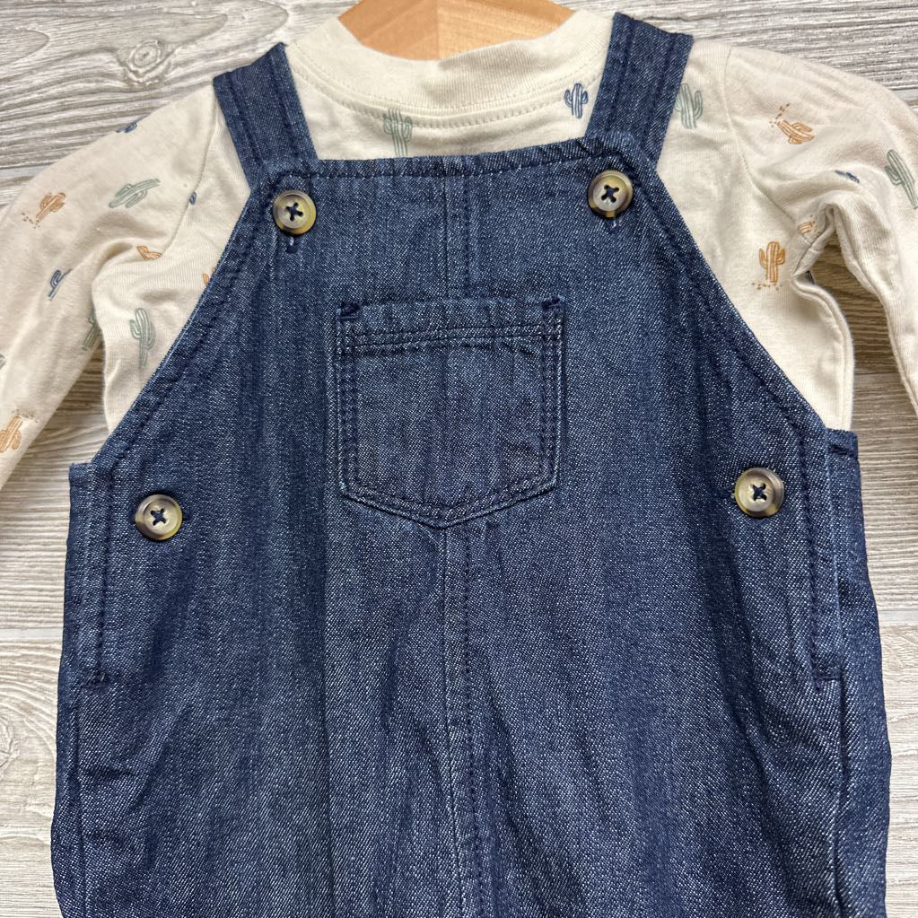 Overalls & Shirt Cactus 6M