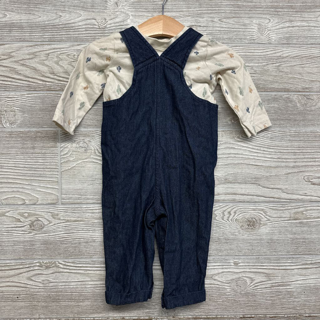 Overalls & Shirt Cactus 6M
