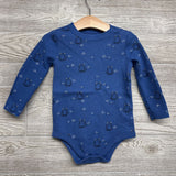 Waffle Knit LS Bodysuit Monsters 24M