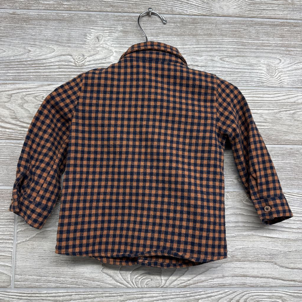 Gingham Button Up Shirt 6-9m