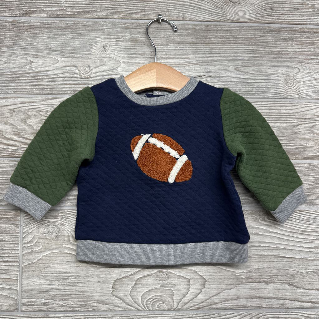 Overalls Footballs & Quilted Crewneck 9M