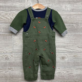 Overalls Footballs & Quilted Crewneck 9M
