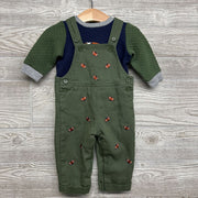Overalls Footballs & Quilted Crewneck 9M