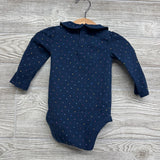Bodysuit Scallop Neck Polka Dots 3-6M